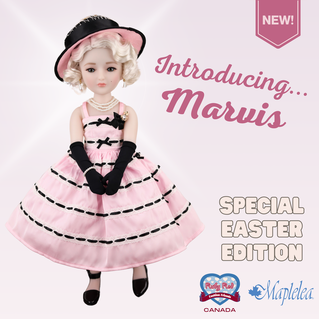 Special Edition Easter Marvis for RRFF Ruby Red Fashion Friends, 14-inch doll, outfits, wig.