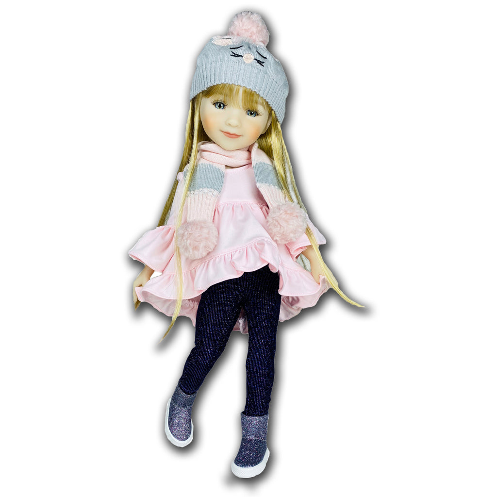 cat's meow ruby red fashion friends outfit vinyl doll front