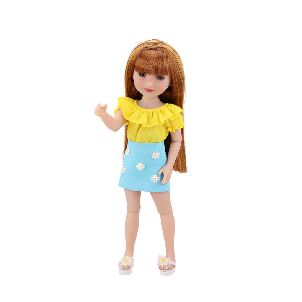  bring the sunshine ruby red fashion friends outfit vinyl doll front 