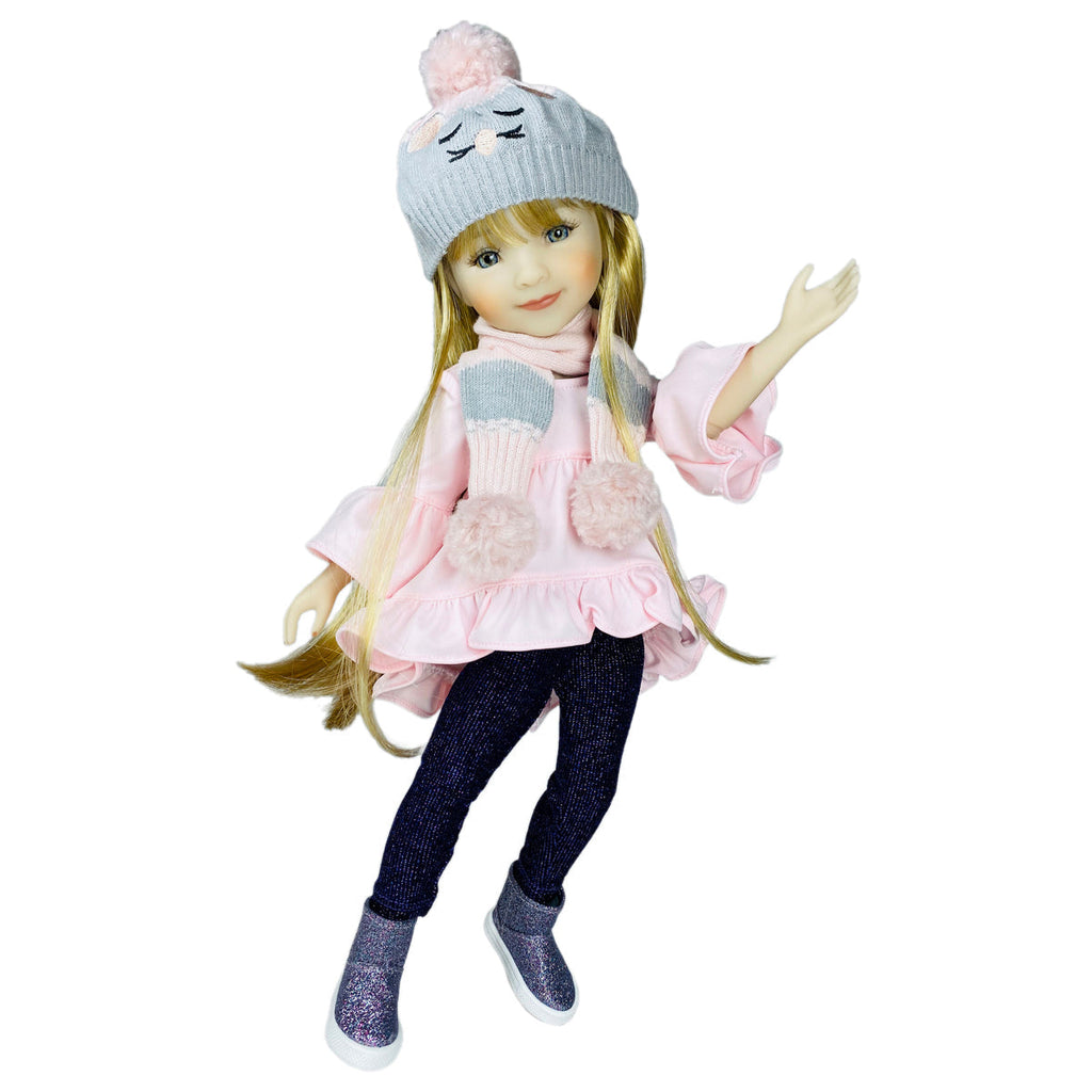  cat's meow ruby red fashion friends outfit vinyl doll hi style
