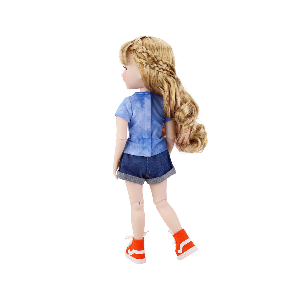  day off ruby red fashion friends outfit vinyl doll back 