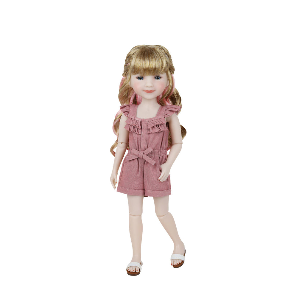  dusty rose ruby red fashion friends outfit vinyl doll front