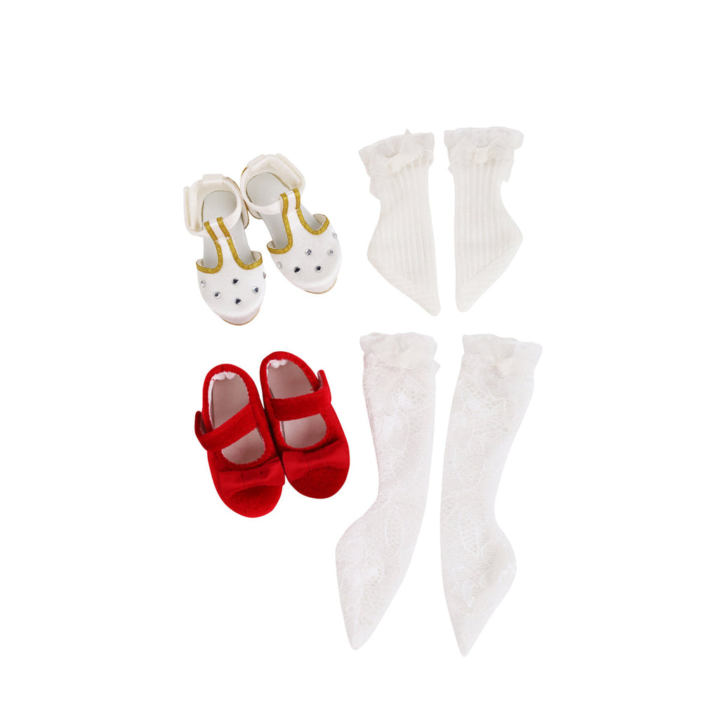  fancy feet ruby red fashion friends outfit vinyl doll socks sandals