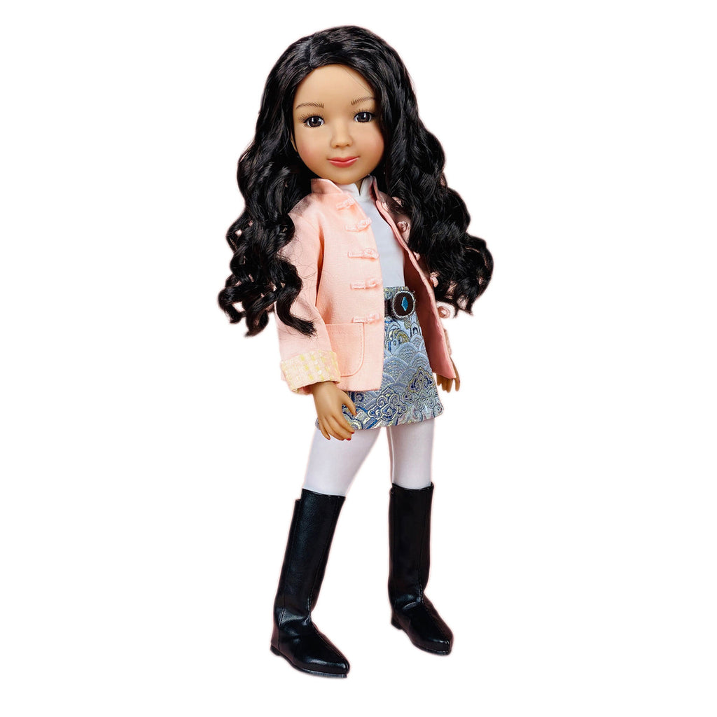  fashion fanatic ruby red fashion friends outfit vinyl doll right