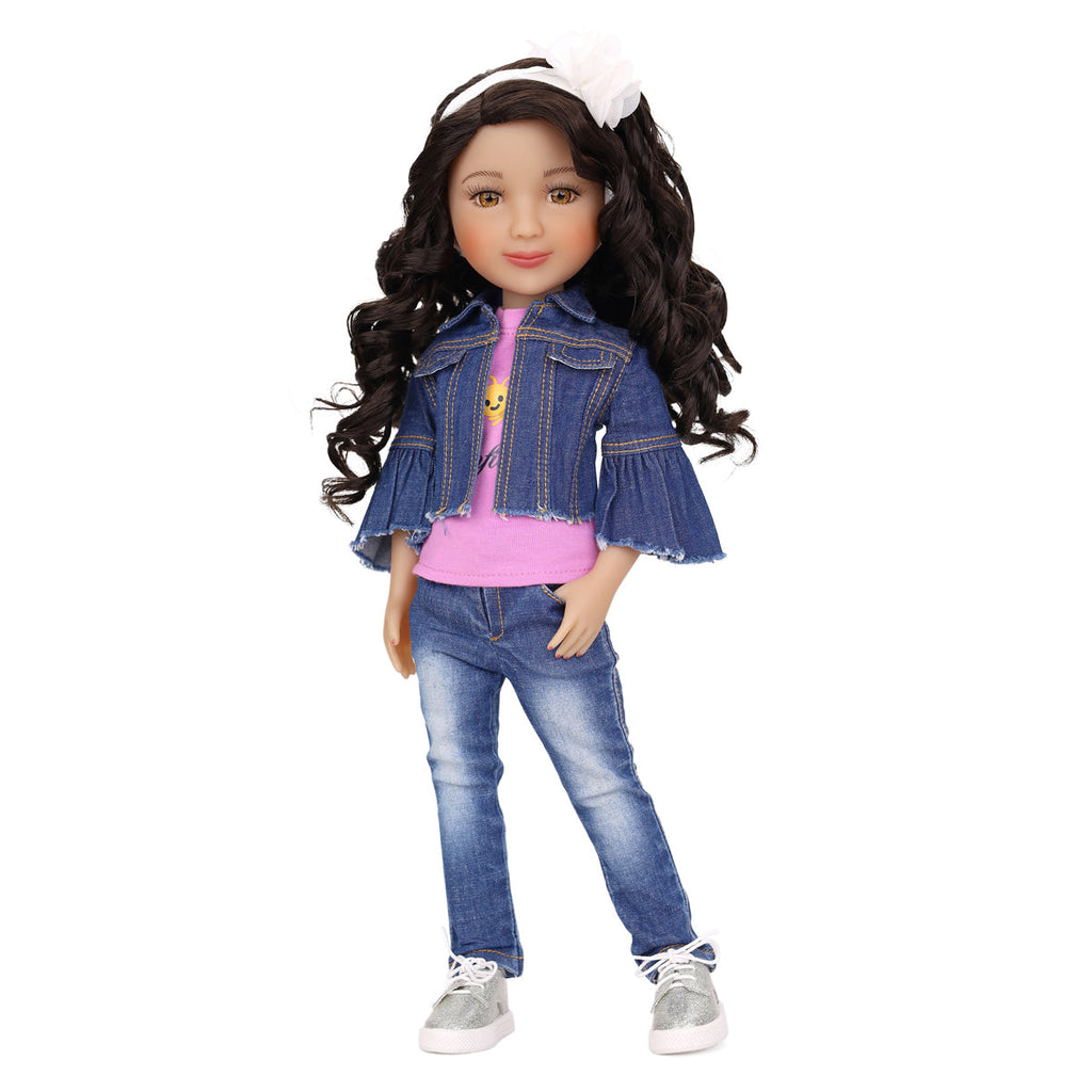  kayla ruby red fashion friends doll hand in pocket 