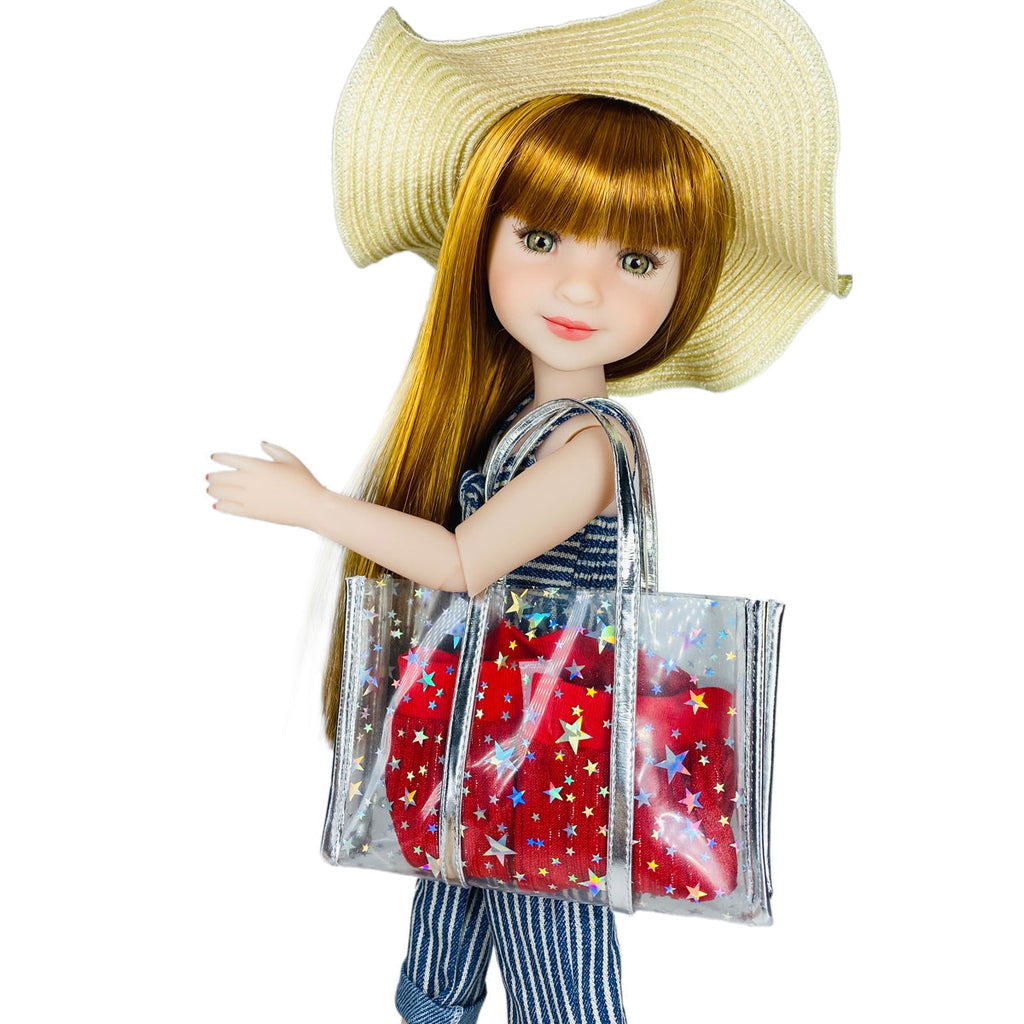  picnic in the park ruby red fashion friends outfit vinyl doll side