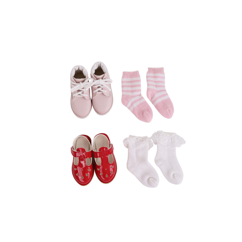  precious pair ruby red fashion friends outfit vinyl doll shoes sandal socks