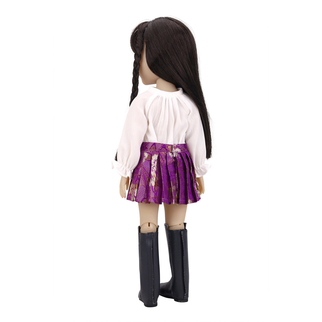  pretty in purple ruby red fashion friends outfit vinyl doll back 
