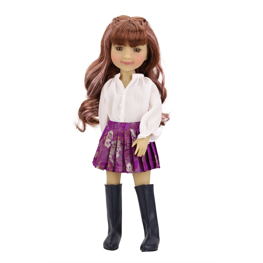  pretty in purple ruby red fashion friends outfit vinyl doll front 