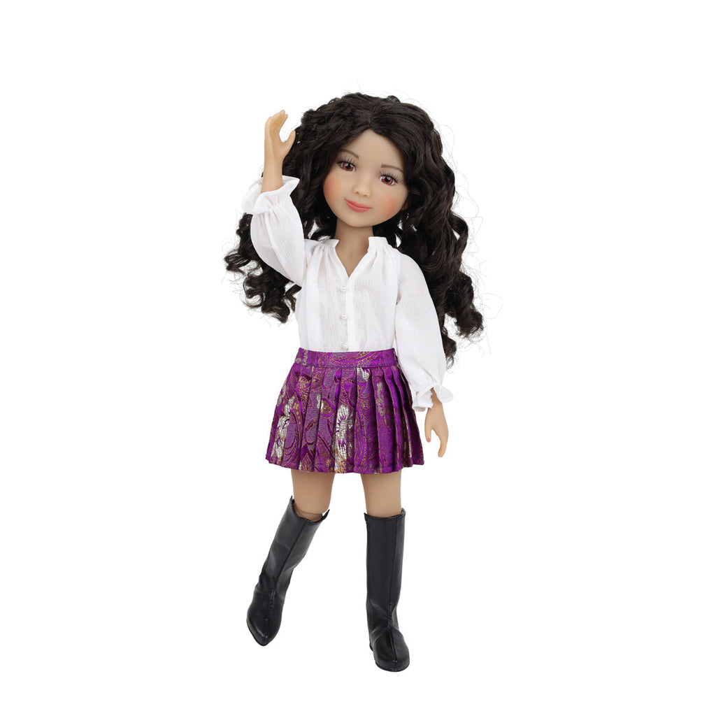  pretty in purple ruby red fashion friends outfit vinyl doll hi style 