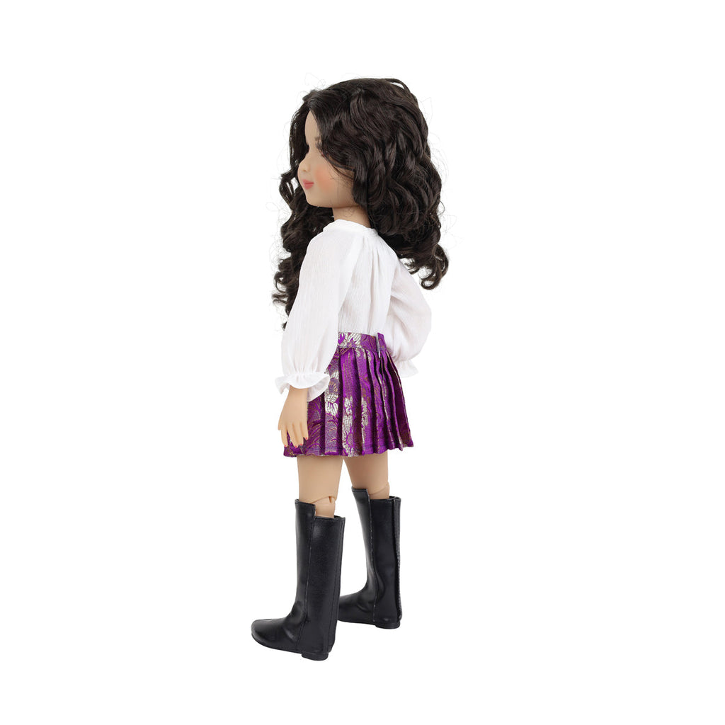  pretty in purple ruby red fashion friends outfit vinyl doll side