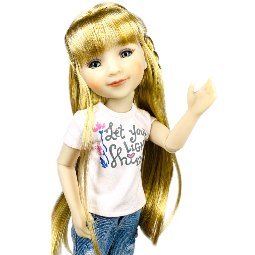  sara ruby red fashion friend doll without jacket say hi